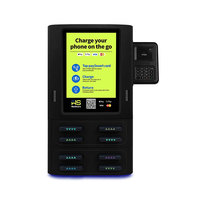 Borne de location de batteries externes partagées à 8 emplacements avec écran tactile POS, paiement par carte/contactless/codes QR, écran 10,1 pouces, sortie 60W, station d'alimentation portable