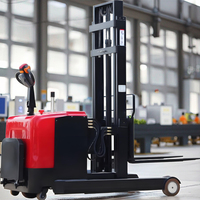 Gerbeur électrique CDDH à levage élevé, hauteur maximale de 5 m, système de sécurité à double fourche, levage stable, systèmes de rayonnage multi-niveaux, lithium-ion 48V