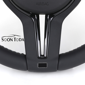 Volante Deportivo M de Fibra de Carbono Totalmente Negro para BM-W F30 F10 E90 E70 E71 F35 F22 F18 E46 E36 E60 E90 M3 M4 M5 <span class=keywords><strong>Precio</strong></span> de Fábrica - Product Image 2