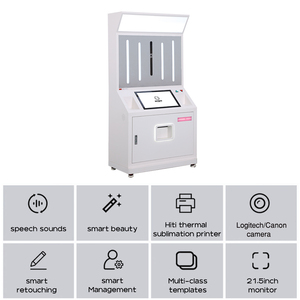 Đồng tiền hoạt động gương Photo Booth máy in ngay lập tức Photo Booth Máy bán hàng tự động với máy in kiosk - Product Image 4