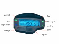 Speedometer Digital sepeda motor, dasbor sepeda motor presisi tinggi untuk sepeda motor Honda CB Unicorn 160 NXR Bros 160 160cc