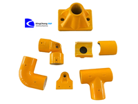 Connecteur de tube rond FRP moulé en plastique renforcé de fibre de verre Raccord coudé réglable