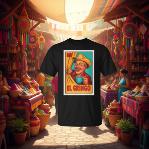 Camiseta El Gringo Parody Lottery, camiseta gráfica de estilo mexicano, unisex para adultos - Product Image 3