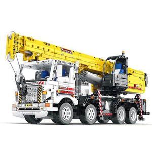 22007 Remote Control Engineering Vehicle Building <b>Blocks</b> Mobile Crane Model Boys DIY Toy Gift - Product Image 1