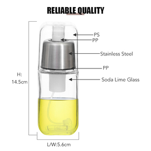 Nuova cucina quadrato in vetro trasparente aceto <span class=keywords><strong>olio</strong></span> d'oliva pompa spruzzatore bottiglia <span class=keywords><strong>olio</strong></span> da cucina Mister dispenser <span class=keywords><strong>per</strong></span> barbecue - Product Image 2