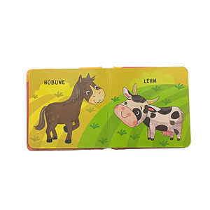 Livre cartonné personnalisé sur les animaux <span class=keywords><strong>de</strong></span> <span class=keywords><strong>la</strong></span> <span class=keywords><strong>ferme</strong></span> pour bébés - Mes premiers mots - Série d'apprentissage précoce - Impression offset - Livre d'images en carton sur les animaux - Product Image 4