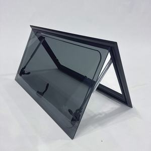 Fenêtre de remplacement MEIDI RV pour camping-car, avec store enrouleur en verre acrylique double couche et fenêtre à auvent à angle droit - Product Image 1