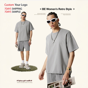 ผู้ผลิตเสื้อยืดโอเวอร์ไซส์สไตล์สตรีทแวร์ OEM สำหรับทุกเพศ พิมพ์ลาย DTG ตามสั่ง ผ้าถักเนื้อหนัก วินเทจ ผ้าฝ้าย 100% ซักย้อมสีแบบแอซิดวอช - Product Image 3