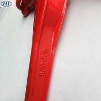 Attache-cargaison à cliquet 5/16"-3/8" ou 3/8"-1/2" pour fixer des charges lourdes sur un camion ou une remorque à plateau, rouge