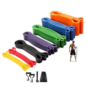 Custom logo bands resistance bands set custom elastic exercise long workout gym pull up bands