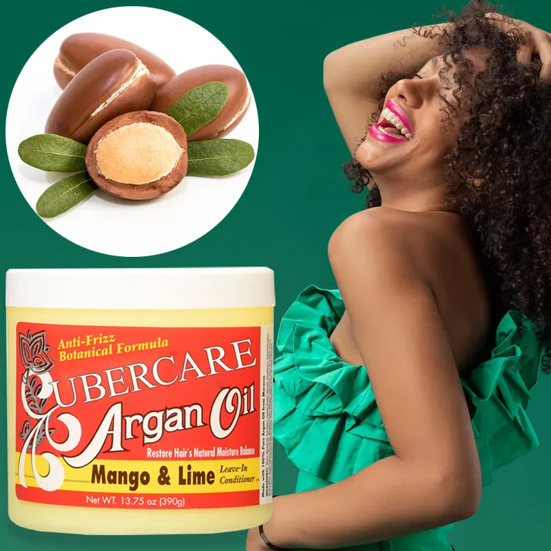 Novo Atacado Restaurar a umidade natural do cabelo Anti-frizz Argan Oil Mango/Limão de cabelo deixar no condicionador