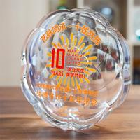 Jadevertu NOUVELLE CONCEPTION Trophée en cristal et en liuli écologique avec logo personnalisé pour souvenir