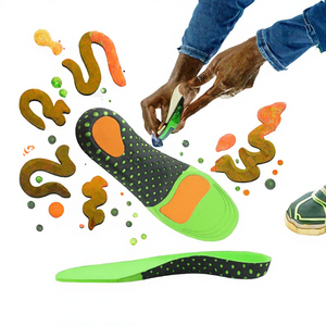 Semelles orthopédiques à talon en U avec EVA et PU, antichoc, antidérapantes, soutien de la voûte plantaire pour une utilisation sportive quotidienne - Product Image 3
