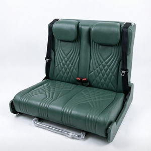 Asientos Plegables para Camioneta, <span class=keywords><strong>2</strong></span> <span class=keywords><strong>Plazas</strong></span>, Función de Cama Plegable para Ahorrar Espacio, para Camper, RV, Autocaravana, Color Negro - Product Image 5