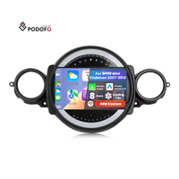 Podofo pour BMW Mini Clubman 2007-2013 9 pouces Android autoradio cadre 4 + 64G sans fil Carplay Android Auto/WiFi personnalisation OEM