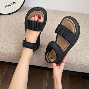 Sandales de plage décontractées pour femmes, version coréenne, été 2025, avec semelle épaisse antidérapante - Product Image 2