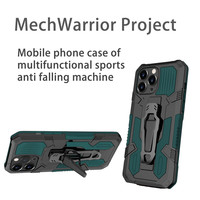 Coque de téléphone portable antichoc pour iphone 16 Plus 15 Prox Max 14 Pro 13 12 housse de support avec clip de ceinture