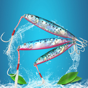 Señuelo de pesca tipo S de 40g con doble anzuelo para macarela, dorada, bacalao y otros peces de fondo. - Product Image 3
