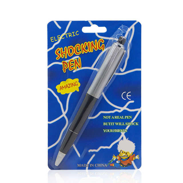 Custom Blister Packaging Magic Toy Pens Electric Shocking Pen Funny Electric for Prank Gifts