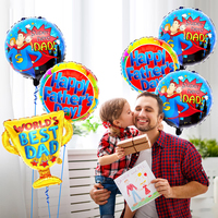 Ensemble de 7 ballons pour la fête des pères, pour la décoration de fête