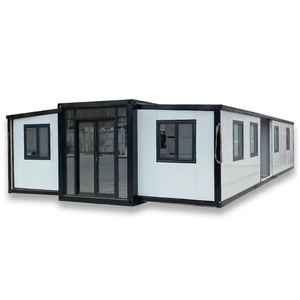 Villa conteneur de luxe préfabriquée pliable et extensible sur mesure de 40 pieds avec 4 ou 5 chambres et <span class=keywords><strong>cuisine</strong></span> à vendre - Product Image 1
