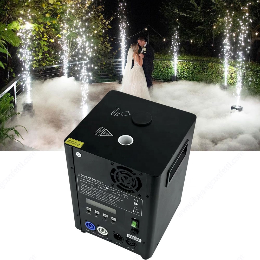 battery cold spark machine wireless dmx