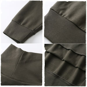 Camiseta de Manga Larga para Hombre, Cuello Alto, Ajuste Holgado, Estampado Personalizado con Logotipo, 305G, Algodón - Product Image 5