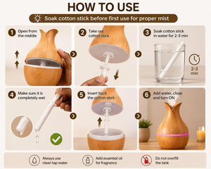 200ML Wood Humidifiers Aroma <b>Diffuser</b> Usb Mini Air Perfume <b>Diffuser</b> <b>Electric</b> Fragrance Essential <b>Oil</b> <b>Diffuser</b> for Home - Product Image 3