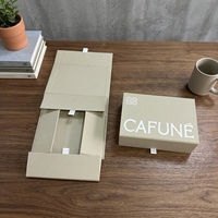 Boîtes d'emballage en papier magnétique personnalisées en gros, couleur ivoire, haut de gamme, écologiques, avec pelliculage mat, pour la promotion e-commerce