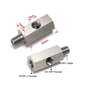 Adaptador Hidráulico en T Jiax M10X1.5 a 18NPT de Acero Inoxidable para Línea de Suministro de Turbocompresor de Coche - Product Image 3