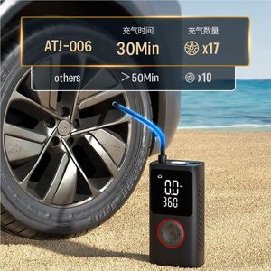 Atj 006 Portable Car Air Pump Digital Display USB Power Tire Inflator With <b>Auto</b> Stop Function - Product Image 3