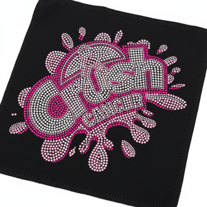 تصميم مخصص من المصنع لنقل الأحجار اللامعة بالحرارة لعرض المنتجات الفيزيائية والفيديوية على الملابس، قابل للكي بالحرارة - Product Image 1