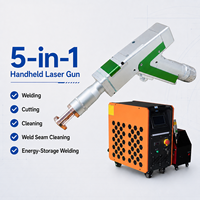 Machine de soudage au laser à fibre portative refroidie par air 3000W, soudeuse au laser industrielle 5-en-1 pour le soudage, la découpe et le nettoyage AW-30