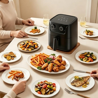 Nouvelle Arrivée Friteuse à Air Simple à Double Bouton, Arrêt Automatique en Cas de Surchauffe, Contrôle Manuel de la Température, Friteuse à Air Mécanique Domestique