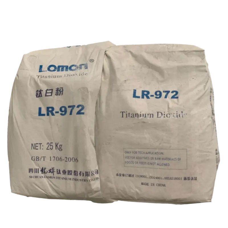 Wholesale Price TiO2 Content 93.0% Raw Material White Powder Titanium Dioxide Lomon R972 for Plastic PVC Rubber Paint Coatings