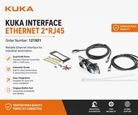Pièce de rechange pour robot industriel Kuka, interface Ethernet 2x RJ45 121921, vente en gros