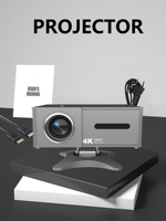 Mini projecteur intelligent Full HD 1080P, home cinéma portable, Android 13, WiFi 6, BT 5.2, haut-parleur intégré, projection, lecteur multimédia