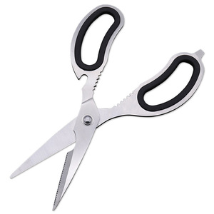 <b>Kitchen</b> Bone <b>Shears</b> Stainless Steel Straight Head Black Handle Home Use - Product Image 2