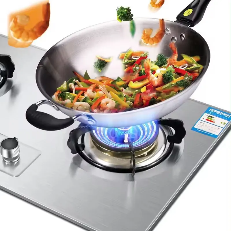 良質2ガス炊飯器1ホットプレート内蔵強化S.Sガス2家庭用キッチン用電気コンロ