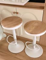 Tabouret de bar de style japonais pouvant être relevé et pivoté, chaise de bar pour la maison, la cuisine, chaise à pieds hauts en fer forgé, tabouret de bar d'îlot.