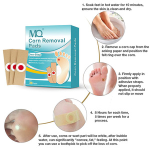 MQ 36 Parches Proteger la presión y la fricción Eliminar callos Fórmula suave Aliviar el dolor Almohadillas de eliminación de maíz - Product Image 4