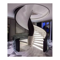 Kits d'escaliers en colimaçon d'intérieur modernes personnalisables faciles à installer pour appartements