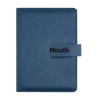 Carnet de notes multifonctionnel A5 à feuilles mobiles avec déverrouillage par empreinte digitale et chargement, idéal pour les professionnels - Cadeau