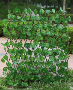 Clôture de plantes artificielles extensibles haies panneau de clôture Faux <span class=keywords><strong>lierre</strong></span> vert <span class=keywords><strong>feuille</strong></span> haies clôture de confidentialité pour la décoration de jardin extérieur - Product Image 3