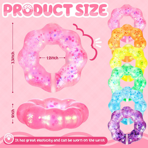 Jouets anti-stress en forme de donut, bracelet sensoriel souple en forme de fleur, cadeau de fête pour enfants et adultes - Product Image 3