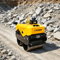 Rouleau compresseur vibrant électrique à double tambour, autoporté, pour un fonctionnement fluide, avec pièces détachées, pour le compactage de la terre, prix