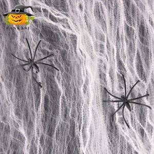 Décorations d'Halloween : Toiles d'araignées rondes, 5 couleurs, pour intérieur et extérieur, idéales pour maison hantée, escape room, décor de film - Product Image 2