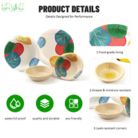 Assiettes en papier jetables écologiques biodégradables colorées avec plateau pour la rentrée scolaire