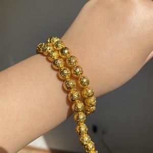 Perles en <span class=keywords><strong>pierre</strong></span> de lave <span class=keywords><strong>volcanique</strong></span> métallique colorée arc-en-ciel, perles en vrac pour la fabrication de bijoux, 4-14 mm, 38-40 cm, brin, stock en gros - Product Image 2