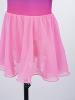 Robe de danse lyrique pour filles, dégradé, dos nu, sans manches, jupe en mousseline, pour ballet, danse contemporaine, compétition, récital, personnalisable